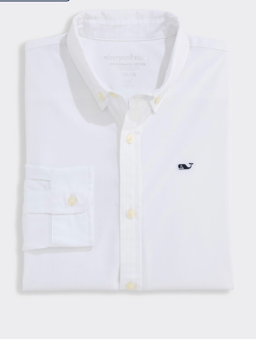Vineyard Vines BOYS white button down shirt size Medium